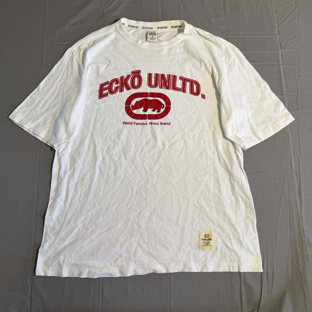 Ecko Unltd The Classic T-Shirt Size XL White Graphic Tee